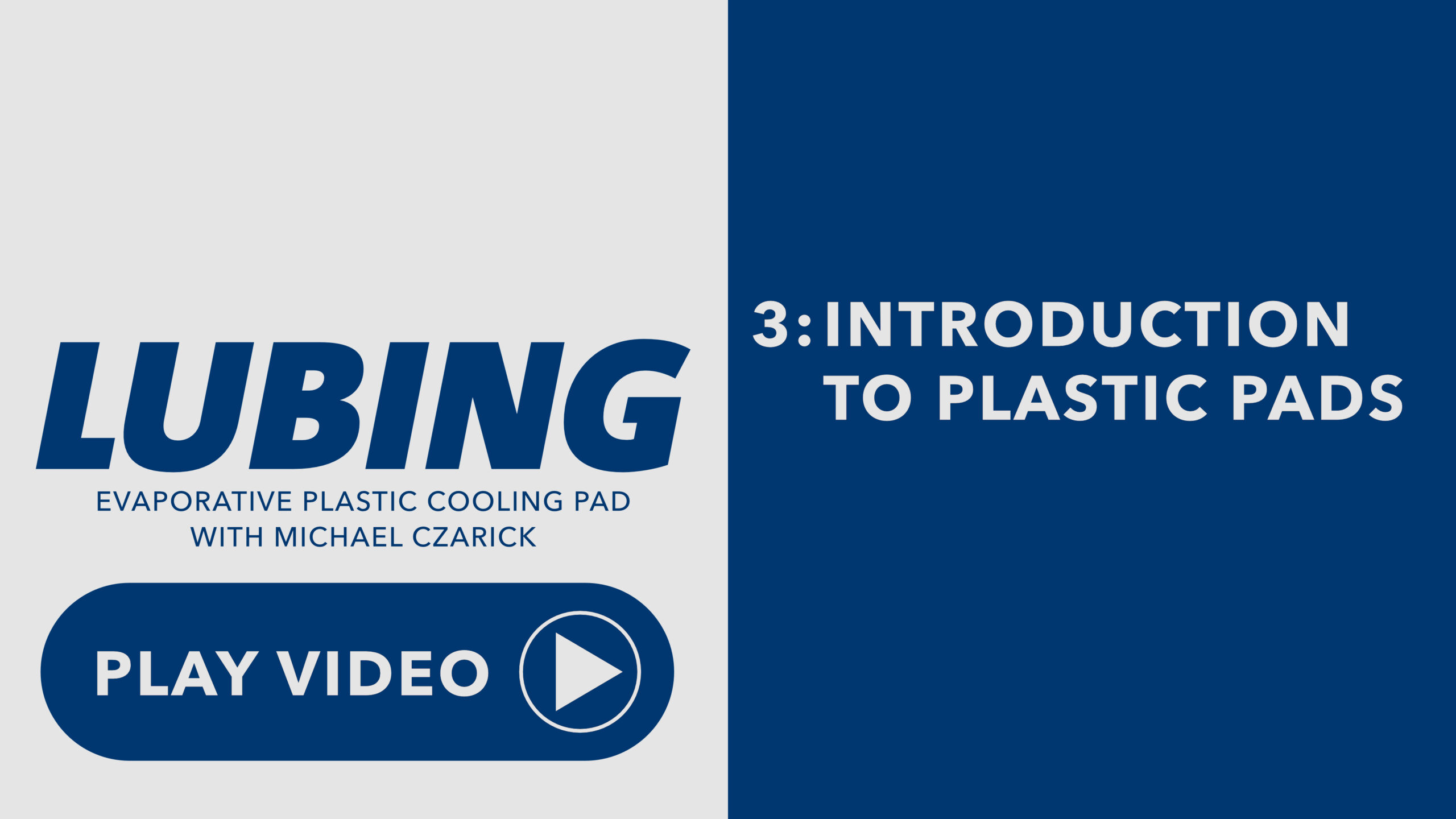 OptiCOOL plastic pad series