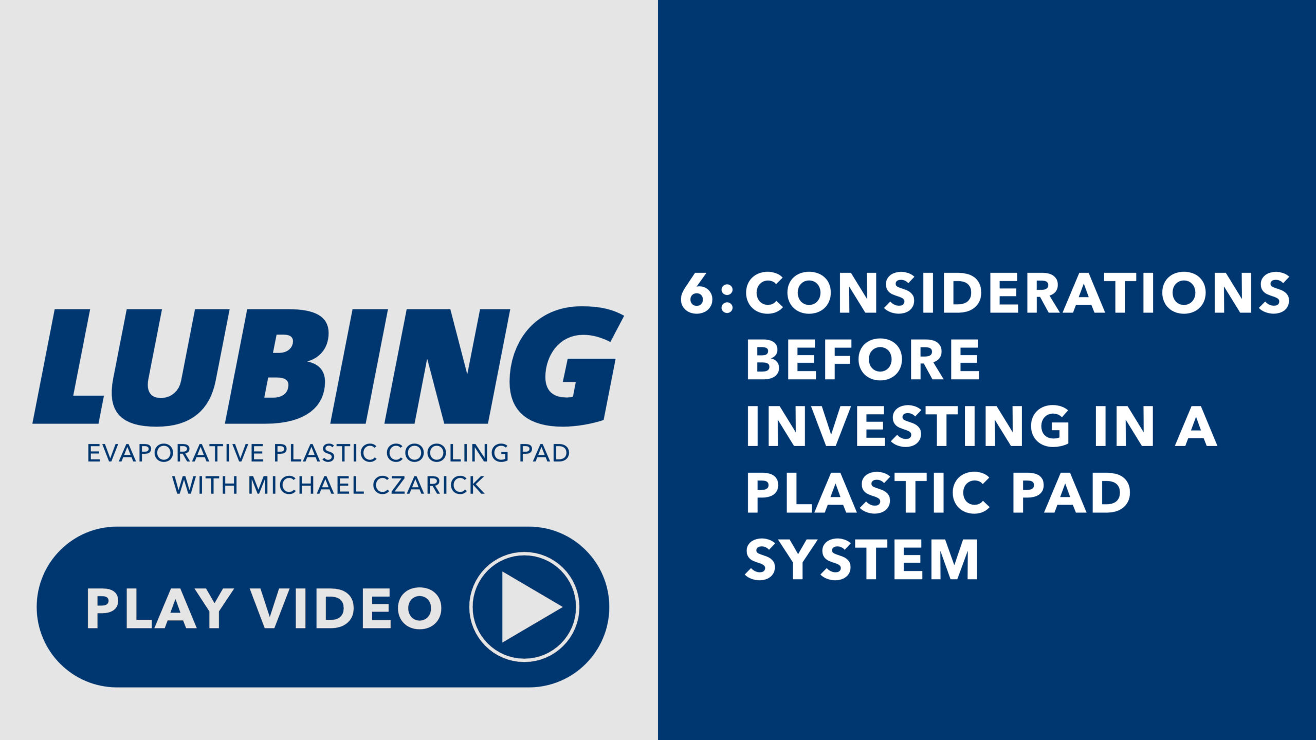 OptiCOOL plastic pad series