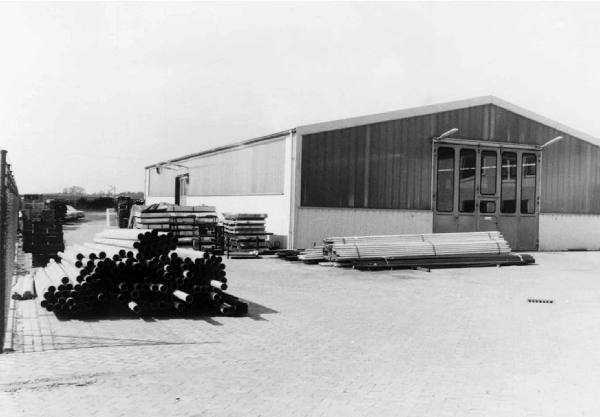 Construction of a new hall on the company premises in Rechterner Straße in Barnstorf.